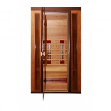 Дверь банная, 2100*800 мм, стекло-бронза матовая, коробка-Термоабаш